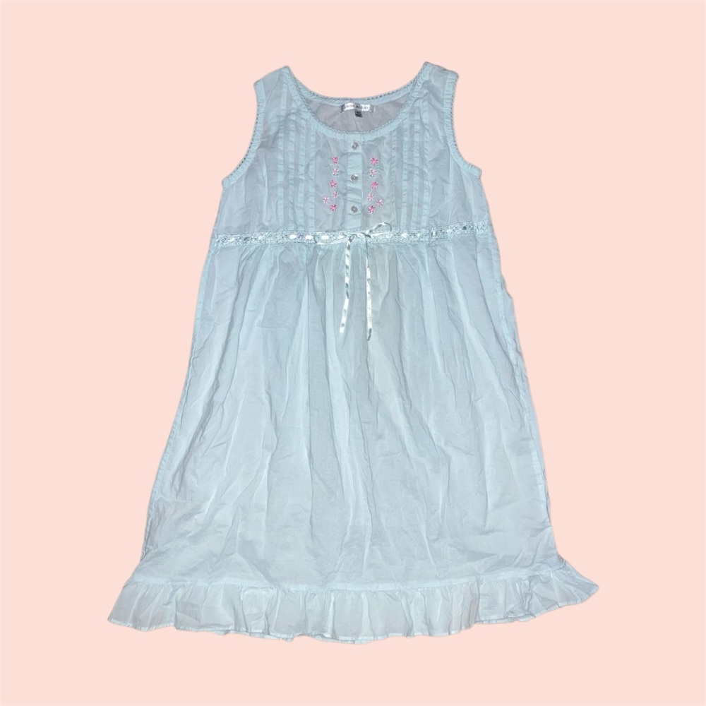 Blue Cotton Nightgown